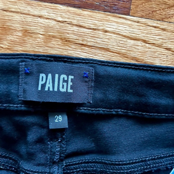 PAIGE HOXTON SKINNY JEANS - size 29. Black - Picture 3 of 9